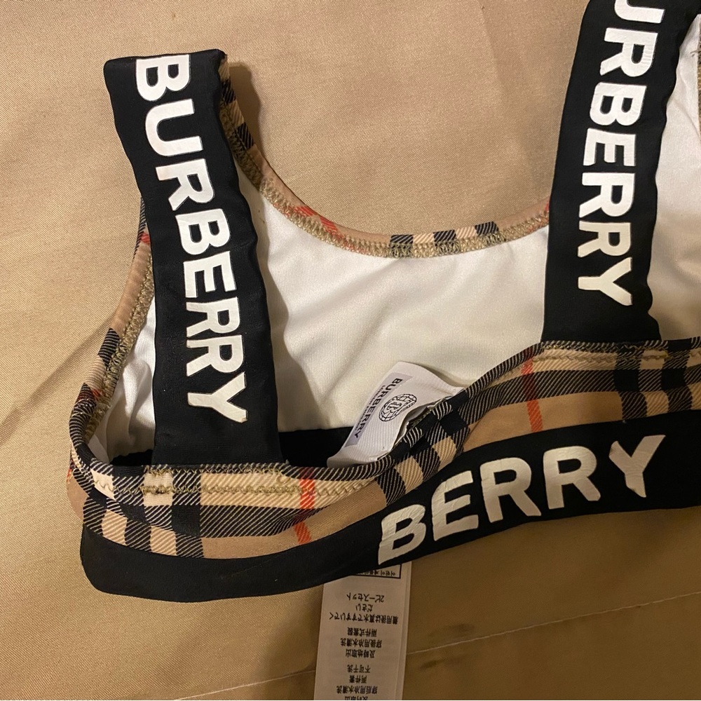 Kids Burberry bathing suit top!